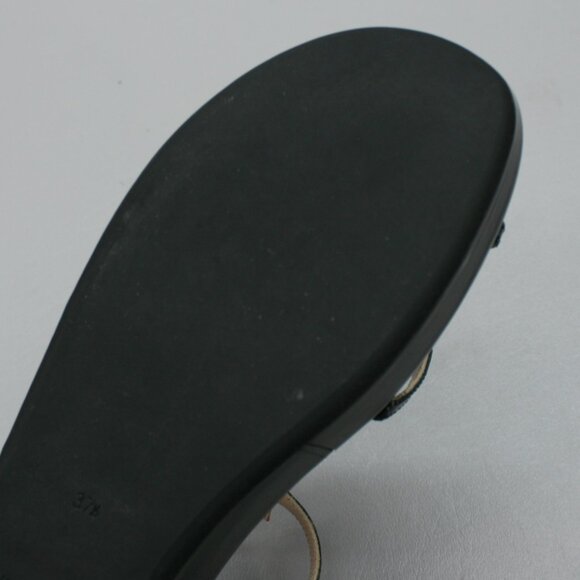 Prada 37.5 Ladies 7.5 Tulip Purple Patent Leather Slingback Wedge Shoes Sandals - Picture 9 of 12